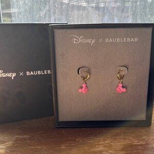 NIB Disney x BaubleBar Pink Earrings